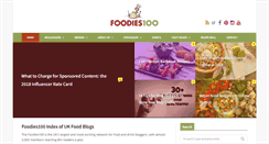 Desktop Screenshot of foodies100.co.uk