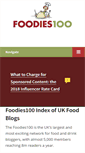 Mobile Screenshot of foodies100.co.uk